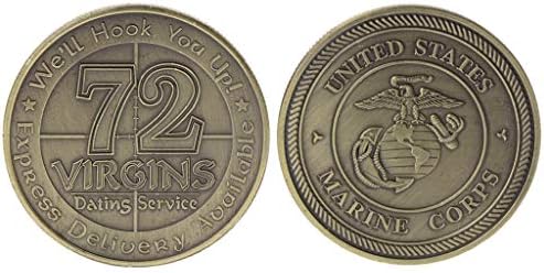 Commemorative Coin American 72 Virgins Marine Corps Collection Art Gift Souvenir
