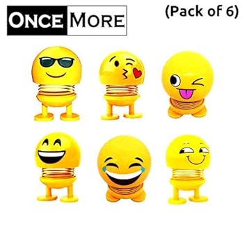 ONCEMORE by New Pack of 6 Emoji/Smiley Spring Doll