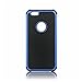 Goging Shockproof Designed For iPhone 12 6.1 in Case (Not Fit For iPhone 12 Pro 6.1in), Perfectly wrap the phone lens,Transparent back shell, With soft original machine color protection frame (Blue 1)