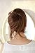 X&Y ANGEL- New Charming Wavy Bun With Strip Hairdo Scrunchie Ponytail Hairpiece Hair Extensions H005 (natural black)