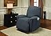 Stretch Sensations, Optic Recliner Slipcover, Standard Recliners, Perfect Chair Protection, Comfortable and Easy Stretch Fabric (Grey)