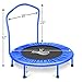 36'' Toddler Trampoline with Safety Handle for Kids Age 2-5, Garden Jump Safely, Mini Toddlers Trampoline with Safety Padded Cover - Blue