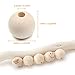 Hagao Natural Wood Beads Round Ball Wooden Loose Beads Unfinished Wood Spacer Beads for Craft-Making 300pcs (12mm)