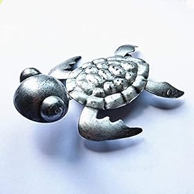 Metal Sea Turtle Wall Decor, Indoor & Outdoor Turtle Decor, Turtle Garden Decor and Turtle Decorations for Home. Turtle… 41Zwv9teNyS