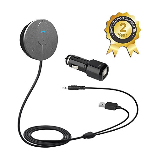 Besign Bluetooth 4.0 Car Kit HandsFree Wireless Talking, Music Streaming Dongle With 10W Dual