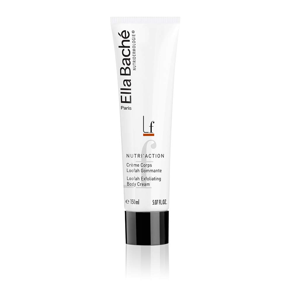 Loofah Exfoliating Body Cream | Moisturizing body scrub | Nourishes, smoothes and softens the skin | Enriched with loofah fibres, almond proteins & jojoba oil | Made in France | 150 ml