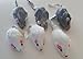 Real Rabbit Fur Mice Cat Toys 12-Pack