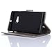 Microsoft Lumia 735/730 Case,Nokia Lumia 730/735 Case,C-Super Mall PU Embossed Butterfly & Flower Leather Wallet Stand Flip Case for Microsoft Nokia Lumia 730/735 (Gray)