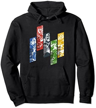 Voltron Legendary Defender 5 Lions with Names Hoodie