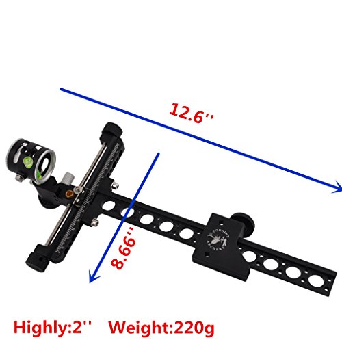 Archery Compound Bow Sight Single Needle With Magnifying
