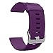 Fitbit Blaze Accessories Classic Band Small, UMTele Soft Silicone Replacement Sport Strap Band with Quick Release Pins for Fitbit Blaze Smart Fitness Watch Plum, Frame Not Included (5.5