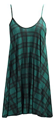 Strappy Tartan Swing Dress Top