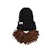 Beard Head Kid Vagabond Beard Beanie - Knit Hat and Fake Beard for Kids Toddlers Brown