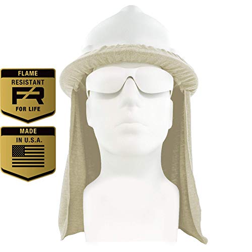 Flame Resistant FR Hard Hat Neck Shade Sol Beige One Size Fits All