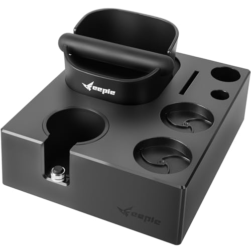 Espresso Knock Box, 10 in 1 Espresso Tamping Station ABS Coffee Knock