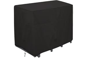 Izzybang Outdoor Bar Height Dining Set Cover Heavy Duty Waterproof Patio Dining Set Cover for Rectangular 4 - Person 48'' Long Bar Height Dining Set