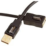 AmazonBasics USB 2.0 Extension Cable - A-Male to A-Female Adapter Cord - 9.8 Feet (3 Meters), Black