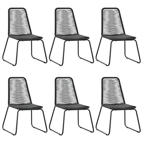 vidaXL Gartenmöbel Set 7-TLG. Gartengarnitur Sitzgruppe Gartenset Sitzgarnitur Gartenstuhl Gartentisch Tisch Stühle PVC… – Bild 4