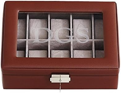 Personal Creations - Personalized Gifts Brown Leather Watch Box