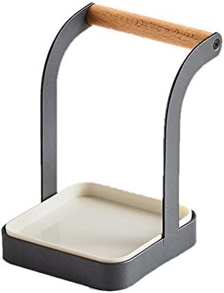 TOWER-Ladle & Lid Stand Spoon Rest & Lid Holder For Kitchen Stovetop & Countertop (Black)