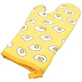 SANRIO Gudetama The Lazy Egg Oven Mitt - Heat Resistant - Fits Both Right and Left Hand - 100% Cotton