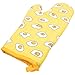 SANRIO Gudetama The Lazy Egg Oven Mitt - Heat Resistant - Fits Both Right and Left Hand - 100% Cotton