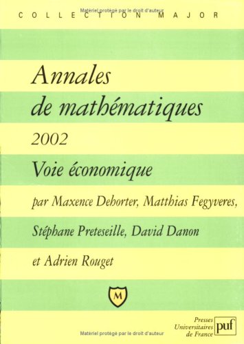 Annales de mathématiques, 2002