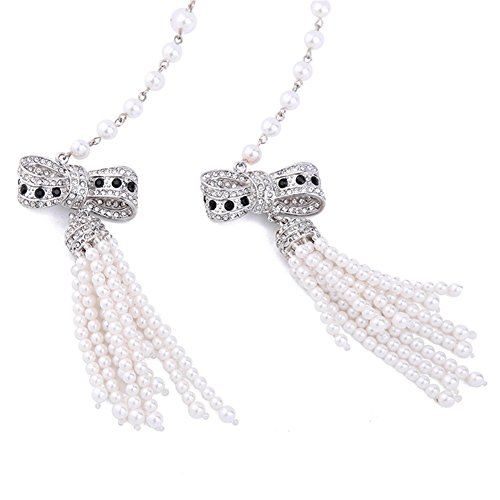 Beaded tassel earrings - women’s long beads dangle ea…