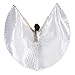 Dance Fairy Belly Dance 360 Degree Isis Wings with Portable Flexible Sticks,Silver