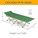 Foldable Portable Green Cot Campers Explores University College Student Teacher Field trips Outdoor Learning Playing Hiking Fishing Travel Temporary Bed Park Beach Backyard Bench Saving Space Bedthumb 2