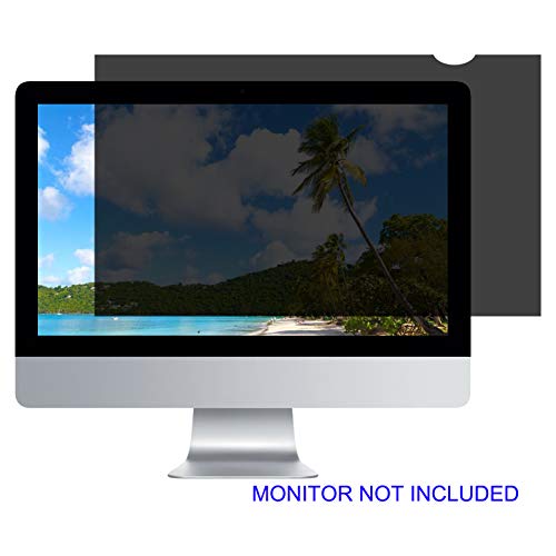 TomDetm 21.5 Inch Privacy Screen Filter for Desktop Computer Monitor iMac 4K Retina - Anti-Glare, Blocks 96% UV,Anti-Scratch - Matte or Gloss Finish Privacy Filter Protector - 16:9 (TM21.5W9)
