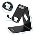 HOTOR Solid Aluminum Desk Desktop Stand for iPhone 6 6 plus 4 4s 5 5s 5c iPad 2/3 air mini/Samsung Galaxy S3/5 HTC ONE M7 Blackberry Tablet Tab Google Nexus Lumia and other Smartphone,Black
