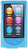 rooCASE Hybrid Silicone Case with Detachable Holster Clip for iPod Nano 7 (Blue)