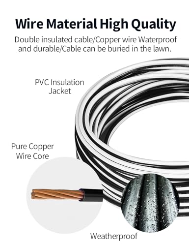 5 Metre Charging Cable for Transformer Power Supply and Charging Station, Compatible with Husqvarna Automower 320 330x 2013-2015, 105 305 310 315X 405X 415X 420 430X 2015+, for Gardena 2016+ Robotic Lawnmower, 5M