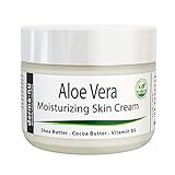 Aloe Vera Dry Skin Cream - Best Remedy Skin Repair Cream by Derma-nu - Organic Treatment for Face & Body - Treatment for Psoriasis and Eczema Therapy - Non-greasy and Fast Absorbing - 8oz