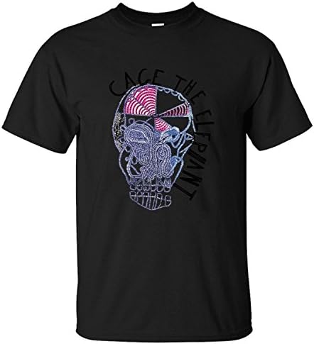 XBANM Men's Cage The Elephant Band Casual Shirts black XXL