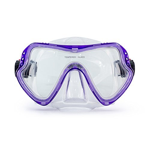 Swimming Scuba Mask Diving Mask Free Diving Glasses Snorkeling Mask Snorkel Goggles with Tempered Anti-Fog Lens Glasses Silicone Skirt Soft Flexible Silicone Strap for Adult Men Women Youth