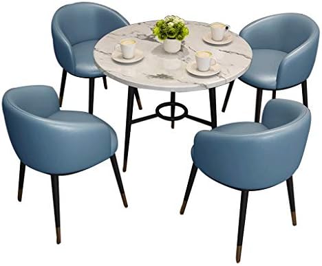 ダイニングセット レストランのテーブルと椅子の組み合わせ モダンなカフェカジュアルベーカリー研究応接室リビングルーム廊下オフィス4椅子キッチンティーショップデザートショップグレーブラウンgaohh Color Blue Modernzeg Hu