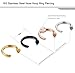 FIBO STEEL 18G 4PCS Stainless Steel Body Jewelry Piercing Nose Ring Hoop 4PCS 5/16