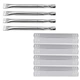 Hisencn Repair Kit Replacement Parts for Sunbeam, Nexgrill, Grill Master 720-0697, Nexgrill 720-0783C, 720-0783E Gas Grill Models Stainless Steel Burner Tube, Heat Plates