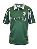 Ireland Mesh Performance Rugby Jersey Green & White, Large