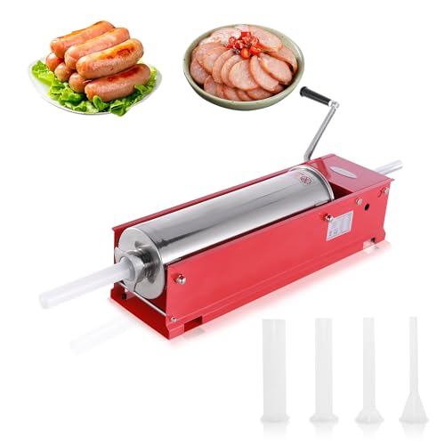 Hakka 15 Lbs(7 Liter) Sausage Stuffers 2 Speed Horzontal Sausage Makers