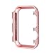 Metal Bumper Case Protective Cover Aluminum Alloy Edge Frame Guard (NOT Screen Protector) Compatible with Apple Watch 38mm Series 3 2 1, Rose Gold
