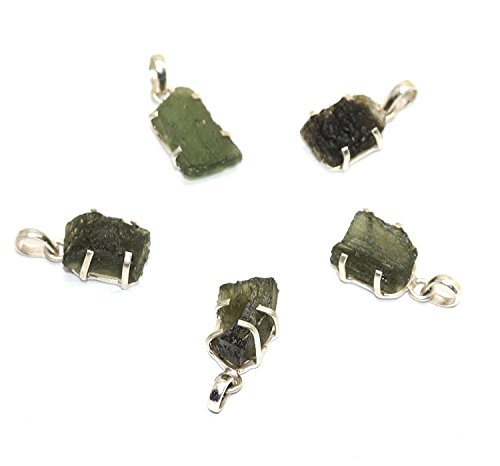 Kala emporium : one (1) fine moldavite tektite 925 silv…