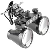 BONEW 3.5X Surgical Loupes Magnifier Binocular Clip-on Glasses w/ Case view 3