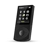 AGPTEK C3 8GB Bluetooth 4.0 MP3 Player, Metal Casing Lossless Supports Playlist Shuffle FM Radio, Expandable Up to 128G, Black
