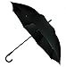 LifeTek Kingston 54 Inch Automatic Open Cane Umbrella Teflon Rain Repellant Fabric Protection Extra Large Full Size Windproof Frame 210T Microfiber Fabric