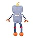 Zubels Baby Riley The Robot Hand-Knit Plush Doll Toy, All-Natural Fibers, Eco-Friendly, 100% Cotton, 14-Inch