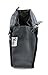 Periea Chelsy Purse Organizer Insert with Handles & 13 Pockets - 3 Sizes (Black with White Dots, Medium)