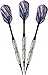 Viper Bobcat Adjustable Weight Soft Tip Darts with Storage/Travel Case: Nickel Silver Plated, Light Blue Rings, 16-18 Grams